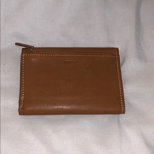Leather camel wallet
